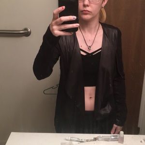 Black cardigan